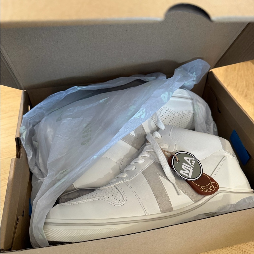 White High-Top Sneakers